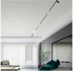 LED решетка магнитна шина черна, 6W – вградено неутрално осветление, идеално за модерни и елегантни пространства