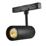 Модерен LED прожектор с регулируема магнитна шина 10W Черен – Топло осветление за елегантни пространства