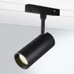 Модерен LED прожектор с регулируема магнитна шина 10W Черен – Топло осветление за елегантни пространства