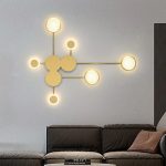 LED аплик Premium DM2627 Златен – Геометричен дизайн и неутрално осветление, перфектен за съвременни стаи