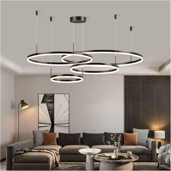 LED таванна лампа DM 1796-BK с 3 вида светлина – Премиум дизайн за съвременни интериори