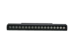 Модерна въртяща се LED решетка с магнитна шина 18W черна – вградена неутрална светлина за съвременни среди