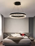 Луксозен LED пендел полилей DM1437BK Черен – Регулируем и многофункционален, идеален за модерни всекидневни и офиси