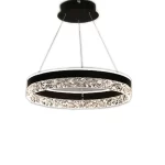 Луксозен LED пендел полилей DM1437BK Черен – Регулируем и многофункционален, идеален за модерни всекидневни и офиси
