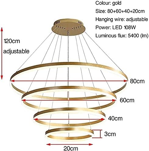 Модерен LED луксозен csillár във форма на спирала DM315/5 – съвременен и елегантен дизайн, изискано златно покритие