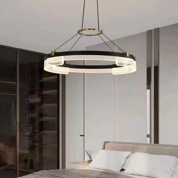Елегантен кръгъл LED csillár DM6600-1 – Регулируема светлина и включено дистанционно управление, идеален за изискани стаи