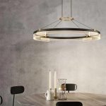 Елегантен кръгъл LED csillár DM6600-1 – Регулируема светлина и включено дистанционно управление, идеален за изискани стаи