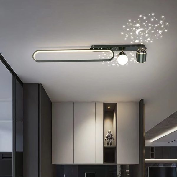 Съвременен LED аплик Черен DM106-100 – Модерен дизайн с регулируеми прожектори за гъвкавост