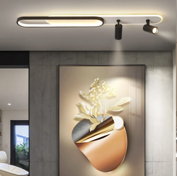 LED модерна черна DM106-60 – Прожектор за насочено осветление в съвременни пространства