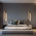 LED аплик Минималистичен Бял/Черен 3929 BK+WH 60CM – Модерен дизайн за осветление в хола и спалните