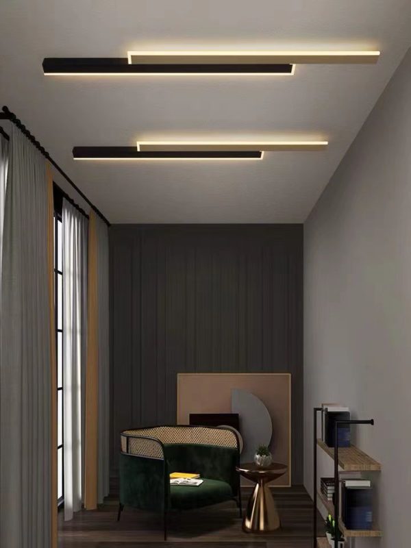 Елегантен LED аплик Черен/Бял 3929 BK+WH 80CM – Модерно осветление за стаи и офиси