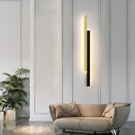Елегантен LED аплик Черен/Бял 3929 BK+WH 80CM – Модерно осветление за стаи и офиси