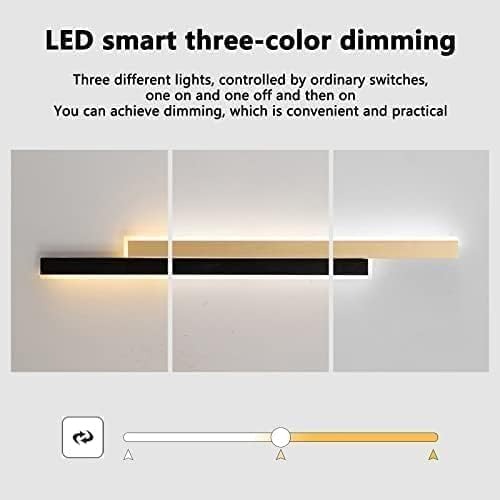 LED аплик за стена златен/черен 3929 BK+GD 80см – Геометричен дизайн за изключително осветление в модерни интериори