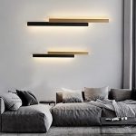 Елегантен LED аплик Черен/Бял 3929 BK+WH 80CM – Модерно осветление за стаи и офиси
