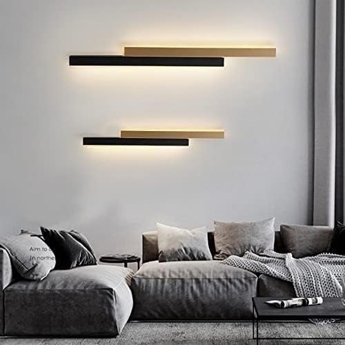 Елегантен LED аплик Черен/Бял 3929 BK+WH 80CM – Модерно осветление за стаи и офиси