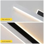 LED полилей Съвременен Златен/Черен DM3929 BK+GD 40CM – Стилно осветление за хол и спалня