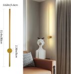 LED аплик DM062, Златист – Линейно решение за елегантно осветление в салони