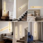 LED аплик DM062, Златист – Линейно решение за елегантно осветление в салони