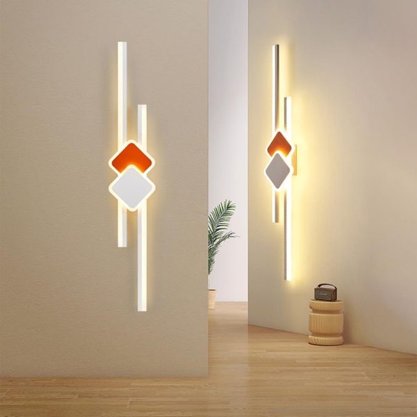 Модерен LED аплик с артистичен линеен дизайн, DM110/650, бял – Подходящ за луксозни пространства и офиси