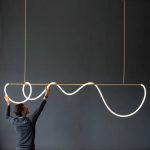 Минималистичен LED полилей, прост и елегантен дизайн – модерно и фино осветление за съвременни интериори