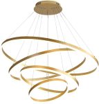 LED полилей Premium със спирала, DM5205/200+400+600+800, Златист – Модерен и стилен дизайн за всекидневни и спални