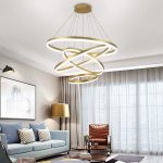 LED полилей Premium със спирала, DM5205/200+400+600+800, Златист – Модерен и стилен дизайн за всекидневни и спални