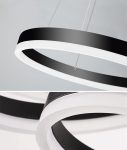 Впечатляващ LED csillár, DM203003/3, с дистанционно управление, 3 вида светлина, регулируема височина, 160W, черен – Изискан аксесоар за премиум пространства