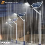Соларна лампа 300W с дистанционно управление и метална стойка – Екологично и здраво решение за външно осветление