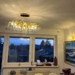 Луксозен LED полилей, 60см, с модерен дизайн, 600, златист – Елегантно осветление за премиум пространства photo review