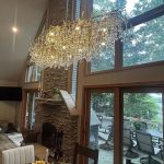 Артистичен полилей, 120x60см, с кристали и златна структура, DM Luxury Dining 1200×600 – Елегантен избор за хол, салон или трапезария photo review