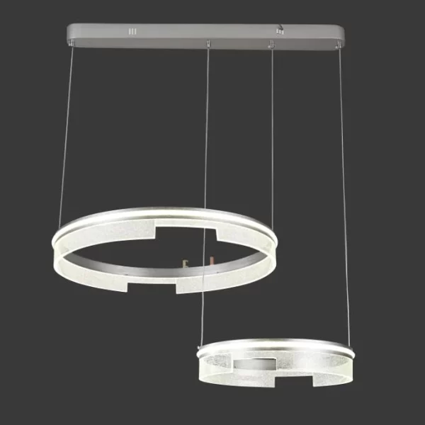 LED полилей тип пендел с минималистичен дизайн DM23011/2, сив – елегантно и модерно осветление за всекидневна и офис