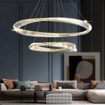 Луксозен модерен LED csillár DM11-2, златен – елегантно осветление и съвременен дизайн за всяко пространство