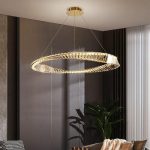 Луксозен LED висящ csillár с кристали DM11-1 – Елегантно осветление за хол или трапезария
