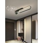Модерен LED плафон с ефект на звездно небе, DM9108 – Черен, Премиум осветление за хол и спалня