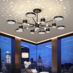 Луксозен LED csillár DM9080/6+6+1, Черно/Златно – 13 Източника на Осветление за Елегантна Атмосфера