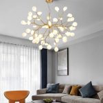 Луксозен LED csillár, 100x60см, DM66100-45 Златен – Модерно амбиентно осветление с метална конструкция