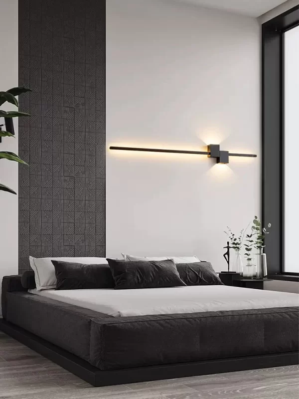 LED аплик DM118/100, 38W, Черен – Минималистичен дизайн с 3 опции за осветление за офис и всекидневна