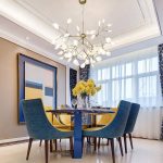 Луксозен LED csillár, 100x60см, DM66100-45 Златен – Модерно амбиентно осветление с метална конструкция