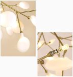 Луксозен LED csillár, 100x60см, DM66100-45 Златен – Модерно амбиентно осветление с метална конструкция
