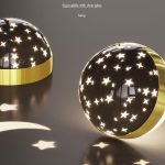 Елегантен LED плафон с ефект на звездно небе, DM9200 Черен, 30W – 3 вида светлина за изискан декор