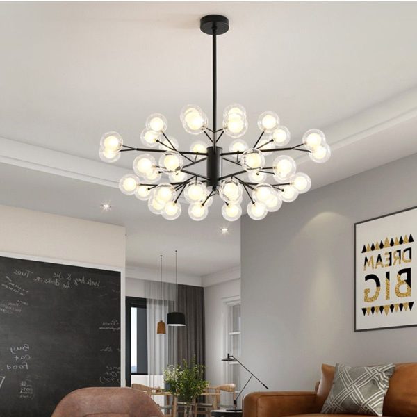Луксозен LED csillár DM 66104-30 Черен, 30 Източника на Осветление – Елегантно Осветление за Всеки Модерен Пространство