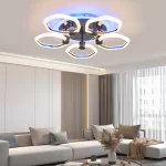 LED csillár с 5 източника на светлина и RGB контрол DM1005-5RGB Черен – Цветно и персонализирано осветление за всяка атмосфера