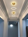 Модерен LED csillár DMLiving Модел DM6054 – Ефективно Осветление и Елегантен Дизайн със Златни Акценти