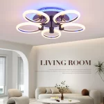 LED csillár Черен DM1003-5RGB – Регулируемо RGB осветление с елегантни пръстени и 5 източника на светлина