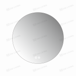 Кръгло LED огледало 60x60см DM005 – Задно осветление и функция против замъгляване за баня