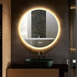 LED огледало с подсветка, 60x60см, модел DM012 – Ясно отражение и модерна околна светлина за вашата баня