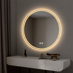 LED огледало 70x70см DM019 – Задно осветление и функция против замъгляване за комфортно изживяване