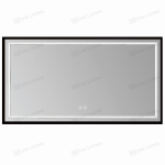 LED огледало модел DM033 80x60см, черно – задно осветление и функция против замъгляване за премиум изживяване в банята ви
