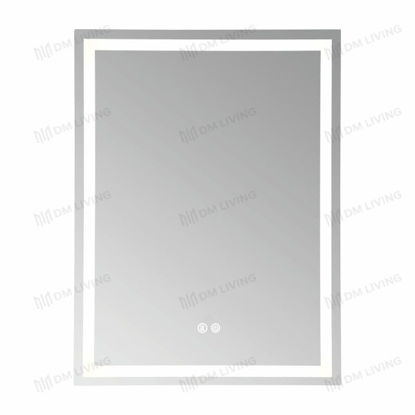 LED огледало бяло 60x80см модел DM037 – Премиум задно осветление и функция против замъгляване за модерен дизайн