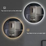 LED огледало с осветителна лента, 70x70см, модел DM007 – Модерно осветление и елегантна атмосфера за всяко пространство